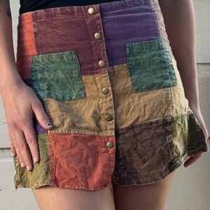 Hippie 100% cotton made in Nepal mini skirt